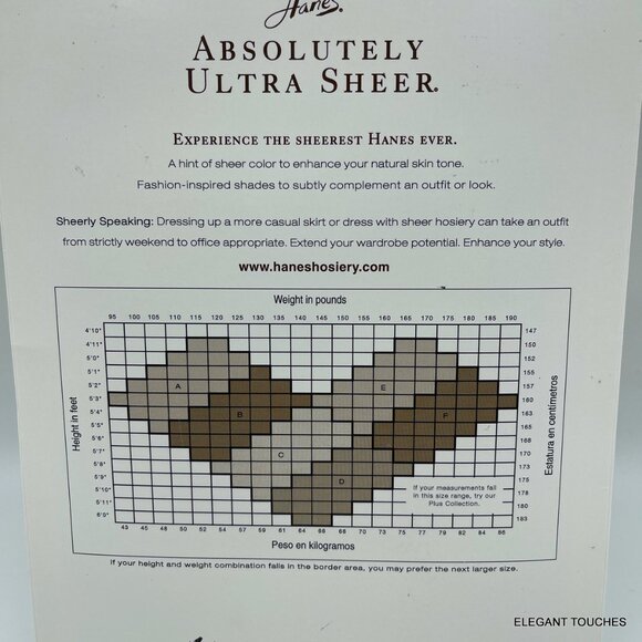 2 VGT Pantyhose Control Top Size B Hanes Sheer and Victoria's Secret dark Brown - Picture 7 of 7